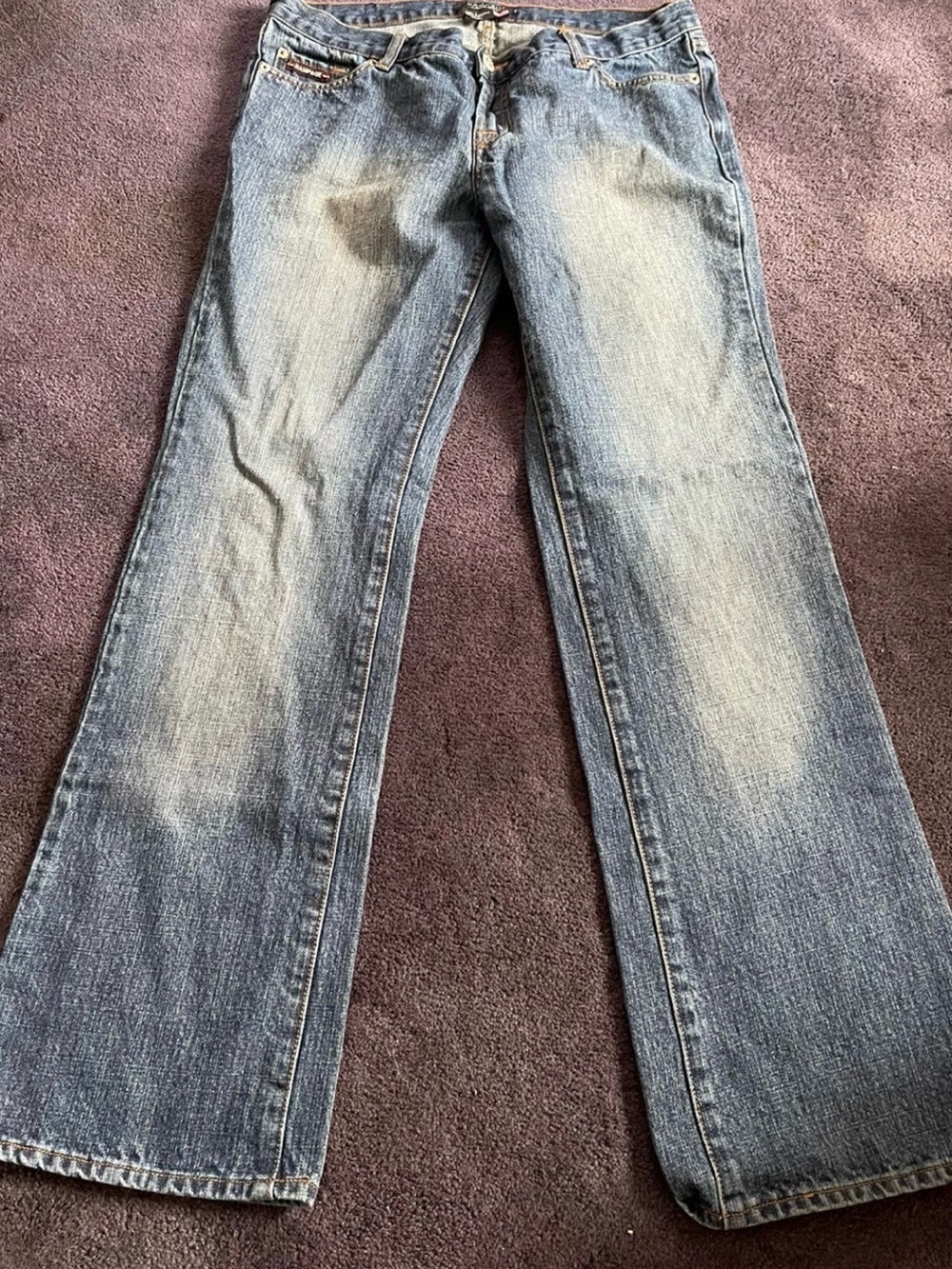 Rampage Distressed Bootcut Jeans